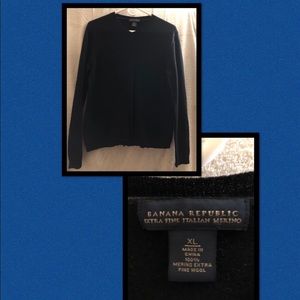 Banana Republic black wool sweater